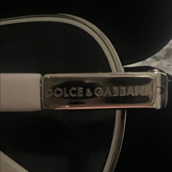 Authentic Dolce & Gabbana White and Silver Sunglasses